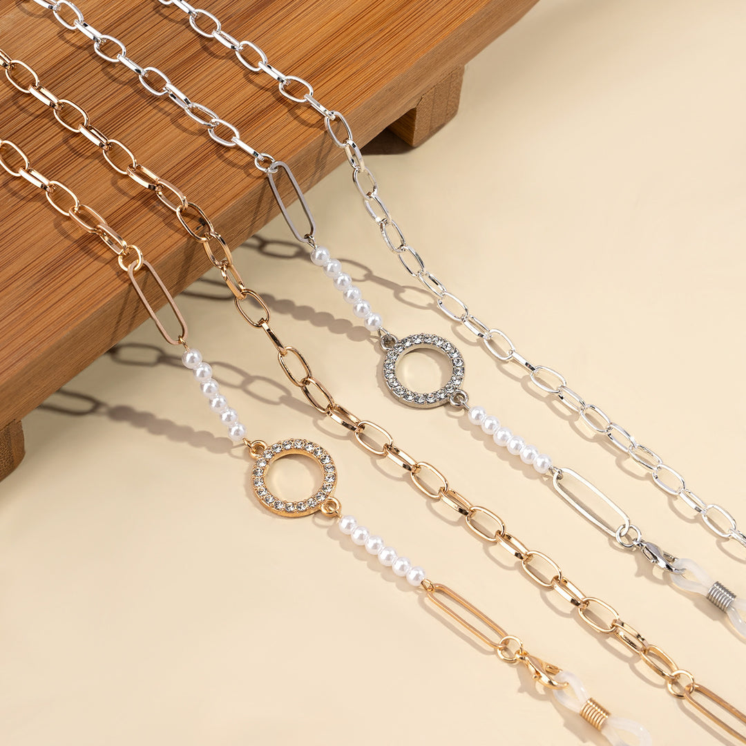 Glamorous Pearl-Embellished Eyewear Chain Stornfield