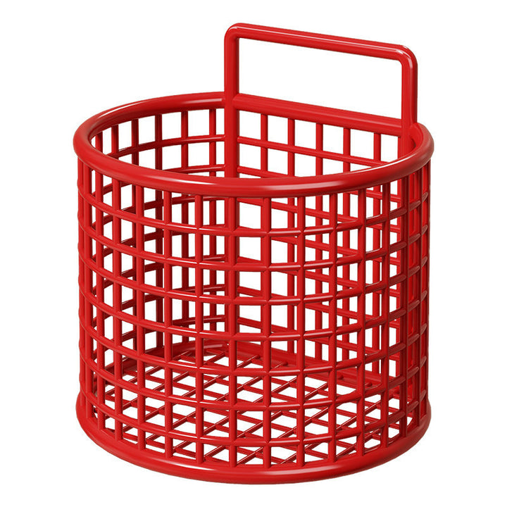 Ventilated Plastic Hanging Wall Storage Basket for Bathroom Vanity