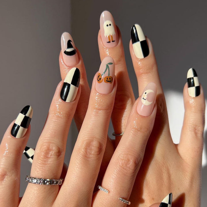 Creative Stiletto Nail Art with Blood Red Accents Stornfield