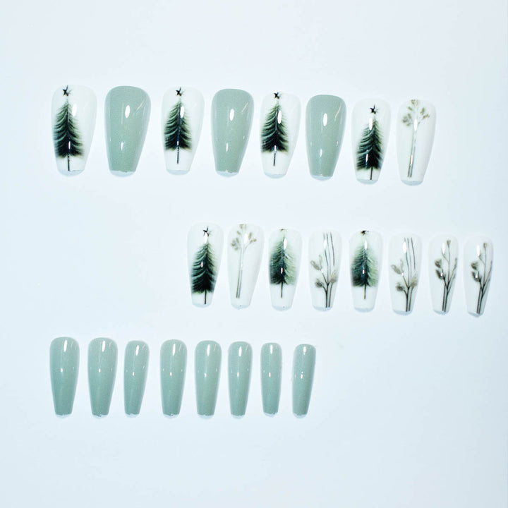 Artistic Botanical Press-On Nail Art Stornfield
