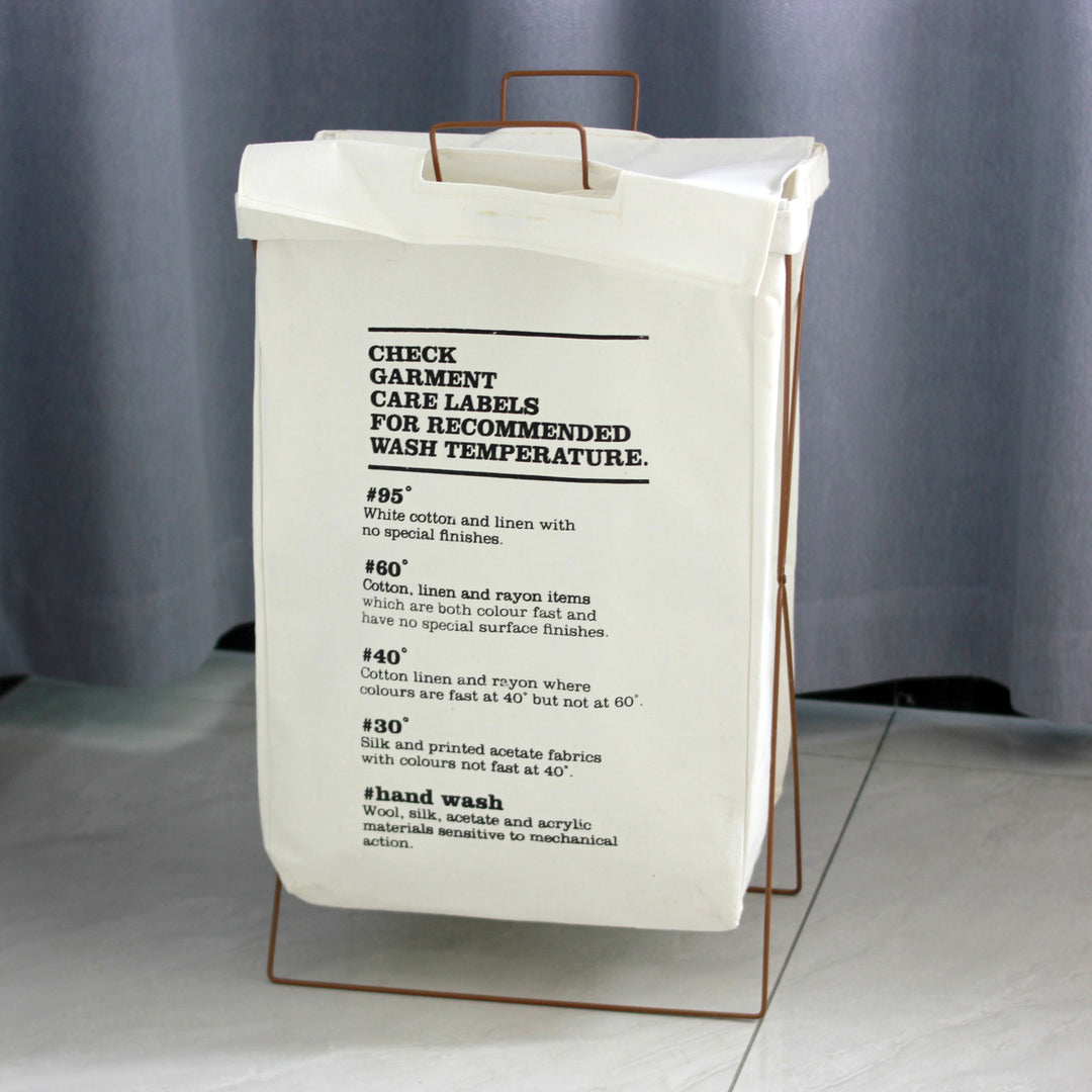 Decorative laundry basket with inspiring quotes Stornfield