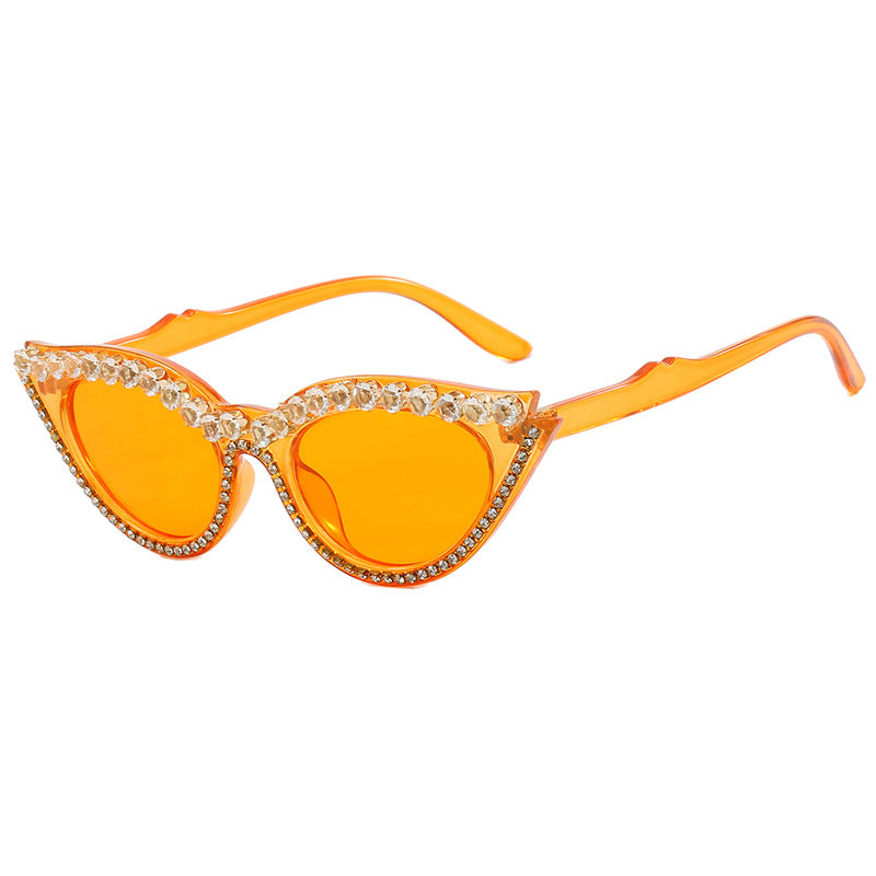 Women's Cat-Eye Sunglasses with Sparkling Rhinestones Stornfield