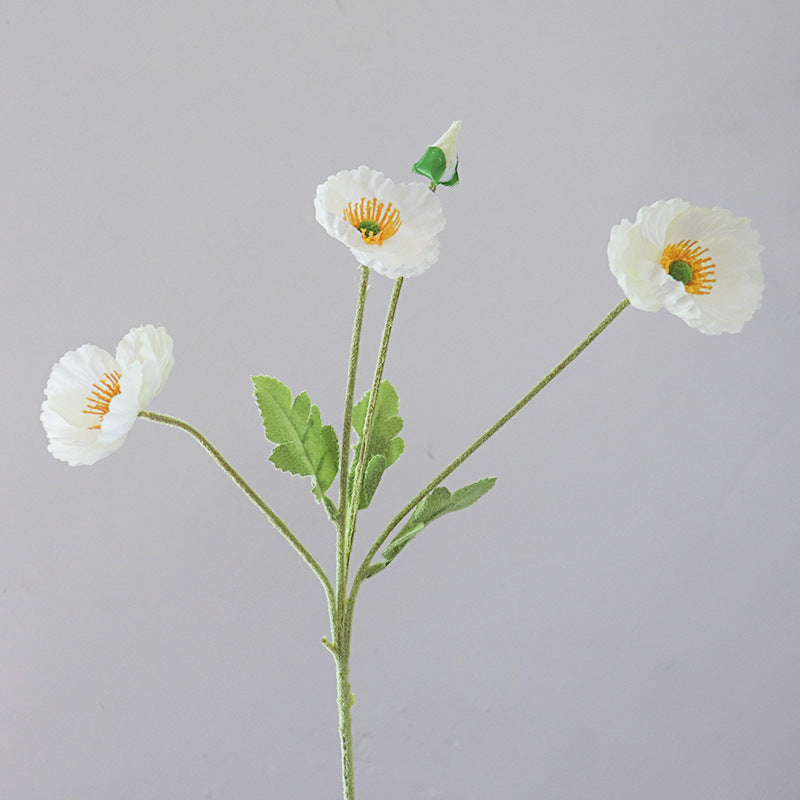 Lifelike Potted Ranunculus Flower Stem
