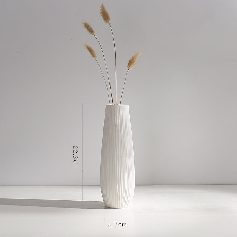 Elegant Curved Ceramic Vase