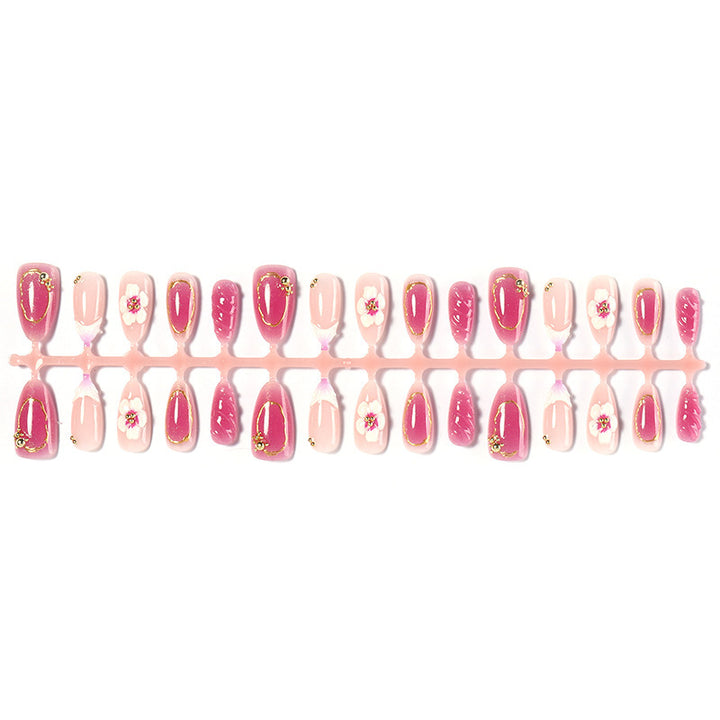 Artistic Floral Press-On Nail Collection Stornfield