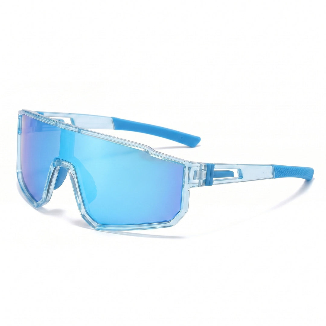 Women's sporty oversized shield sunglasses with UV400 protection, shatterproof polycarbonate lenses and non-slip temples Stornfield
