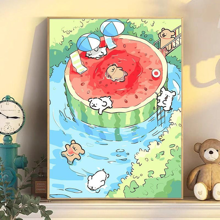 Playful Cartoon Dog Wall Art Stornfield