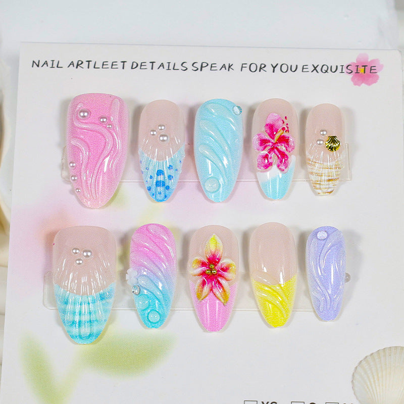 Nail art set with maritime motifs and unique designs Stornfield