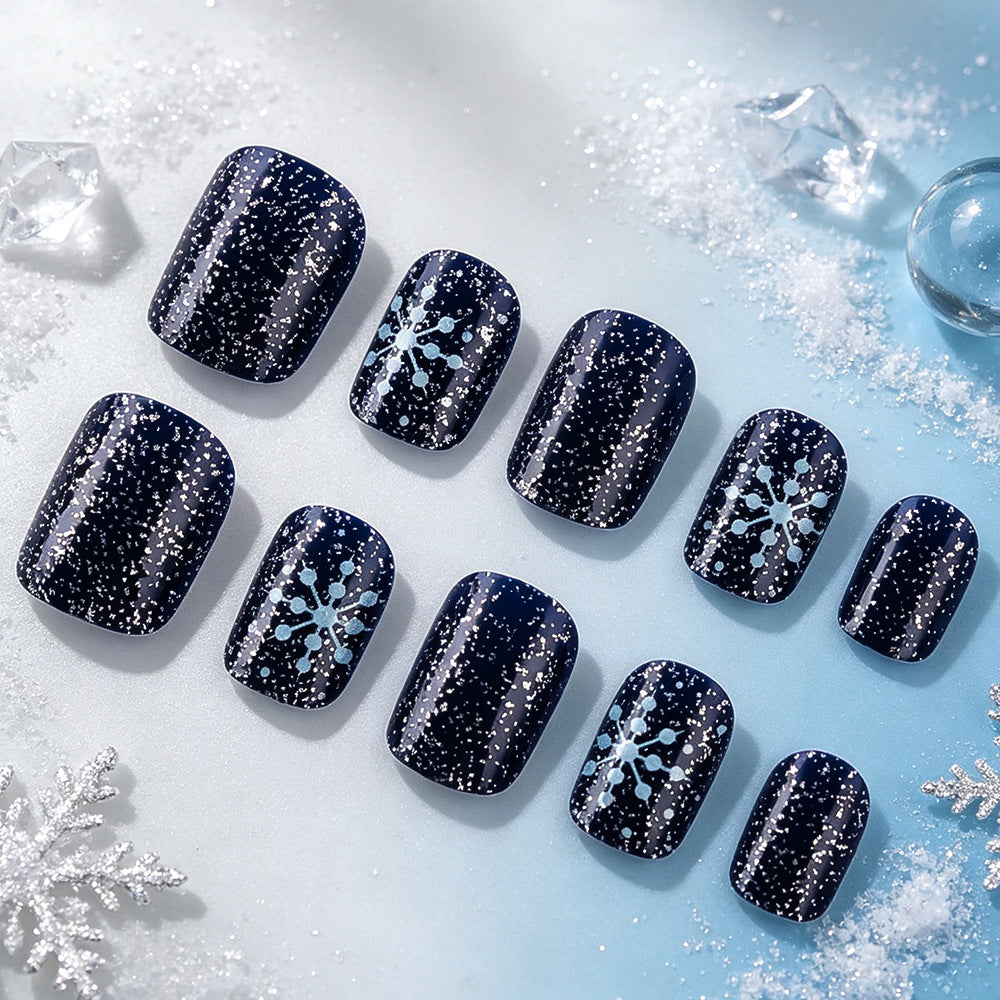 Seasonal Snowflake Nail Art Stornfield