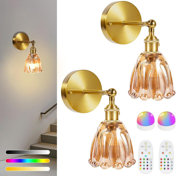 Crystal Glass Wall Sconce