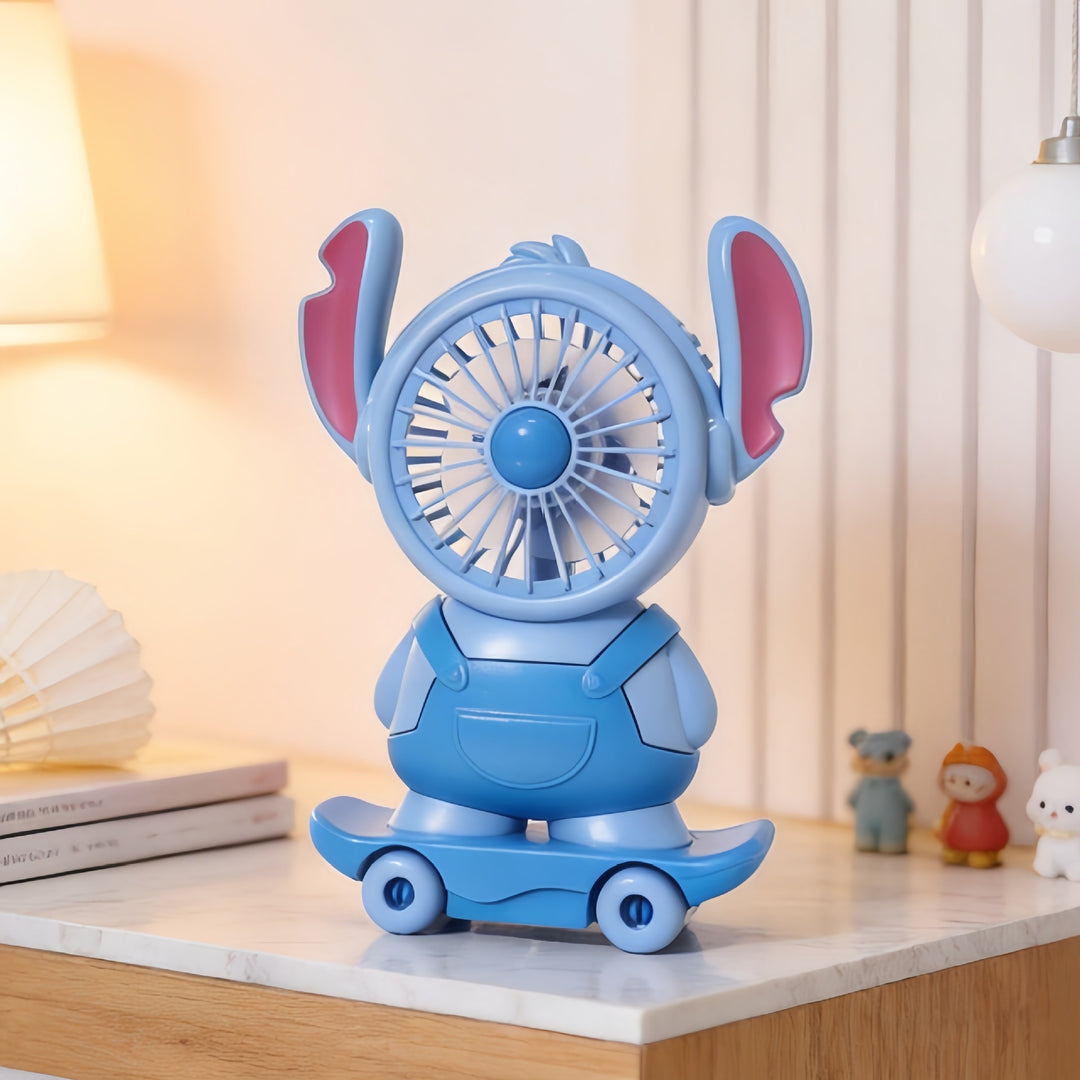 Ladies Portable Toy Fan with LED Lighting and USB Charging Stornfield