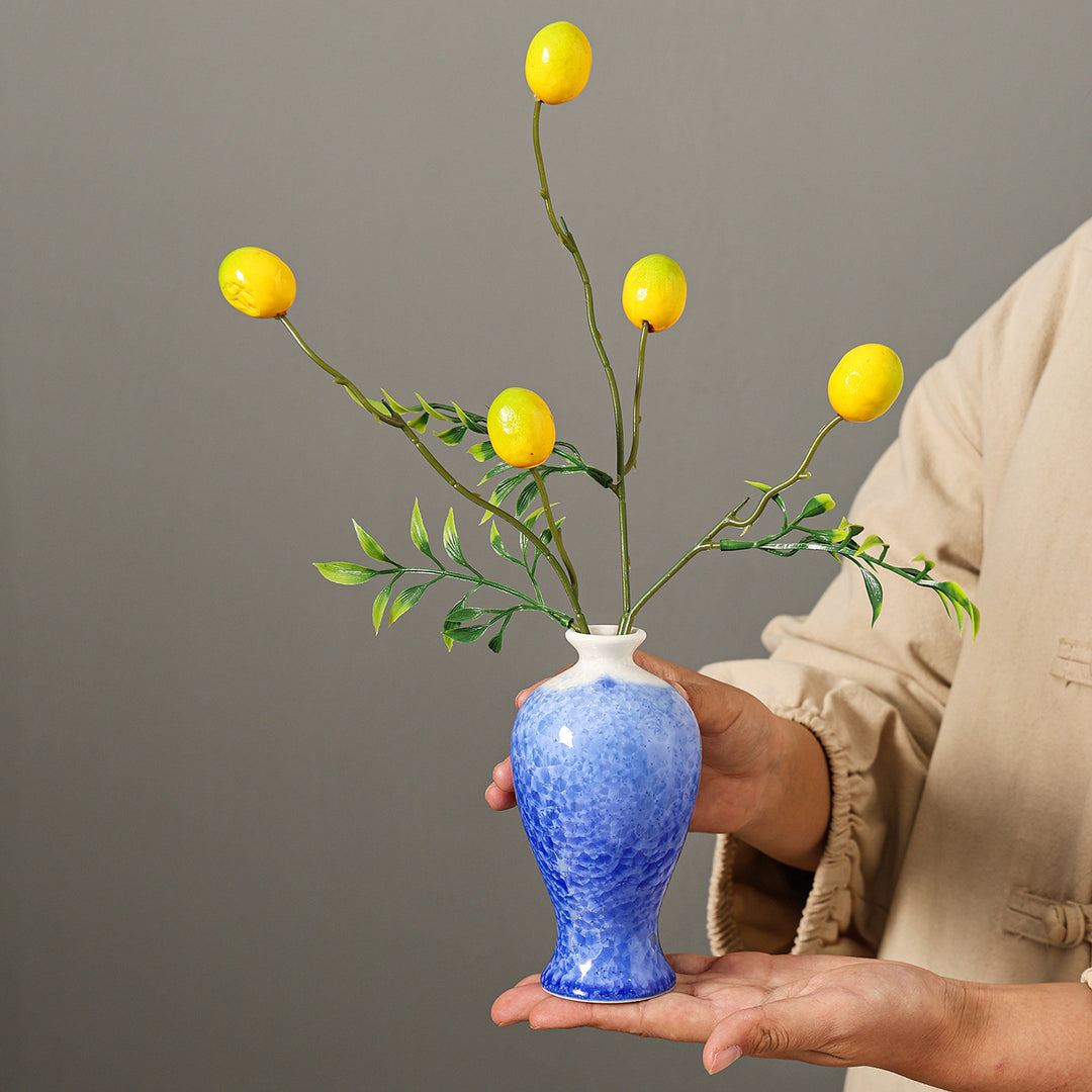 Elegant Floral Design Ceramic Vase