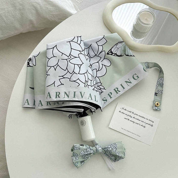 Women's Folding Umbrella with Innovative Floral Design Stornfield