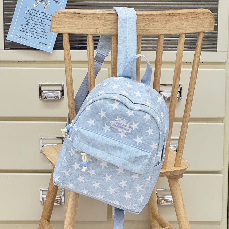 Transparent Window Star-Print Backpack Stornfield