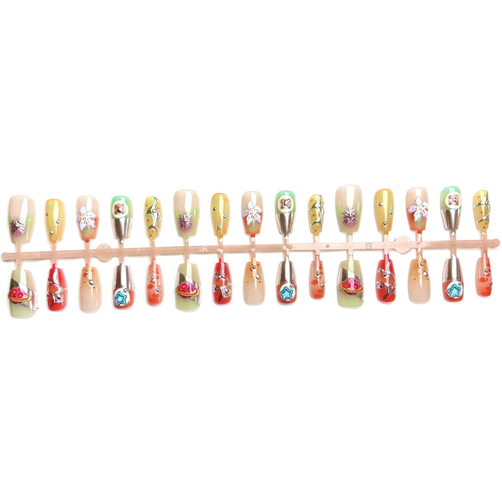 Premium Decorative Press-On Nail Set 1790745880