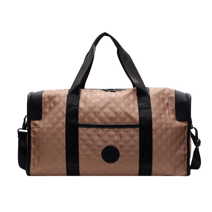 Quilted Multi-Pocket Travel Duffel