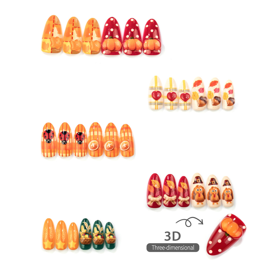 Seasonal Themed Manual Nail Art Set