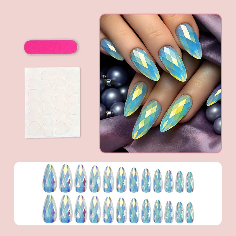 Artificial nails with luxurious faceted design Stornfield