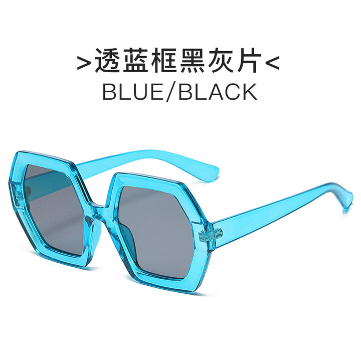 Women extravagant hexagonal sunglasses Stornfield