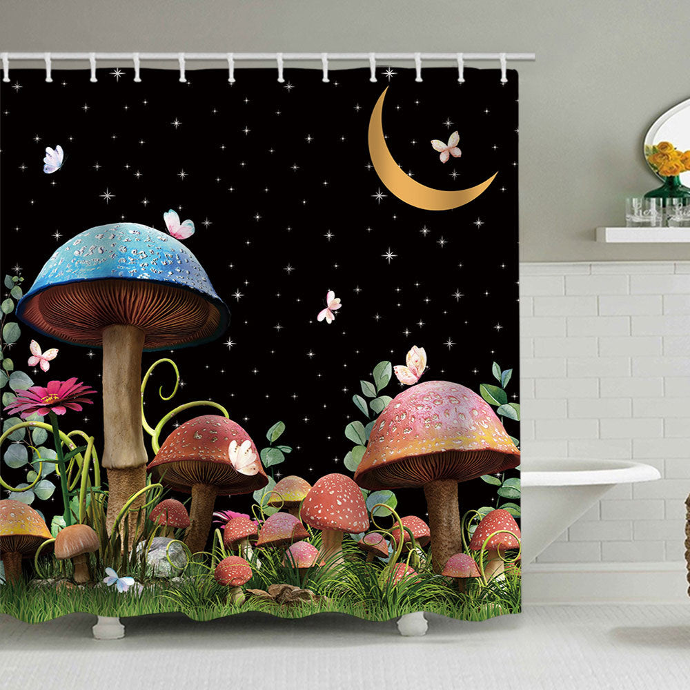 Rustic Garden-Themed Shower Curtain Stornfield