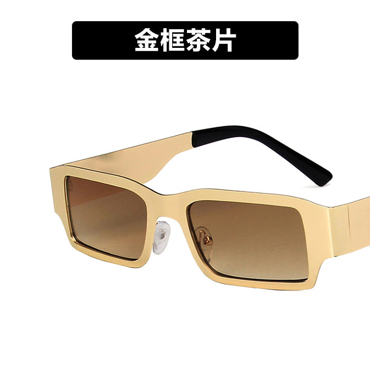 Women's geometric sunglasses with protective UV filter and sturdy metal frame Stornfield