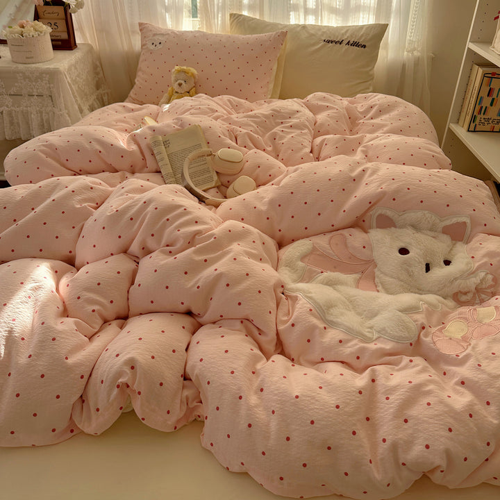 Playful Quilted Bed Cover Set