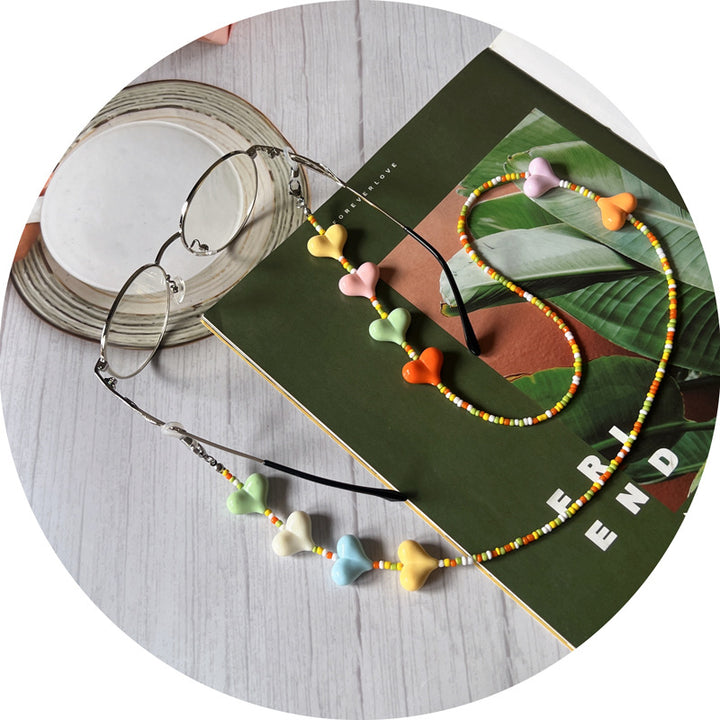 Colorful Heart Beaded Eyewear Chain Stornfield