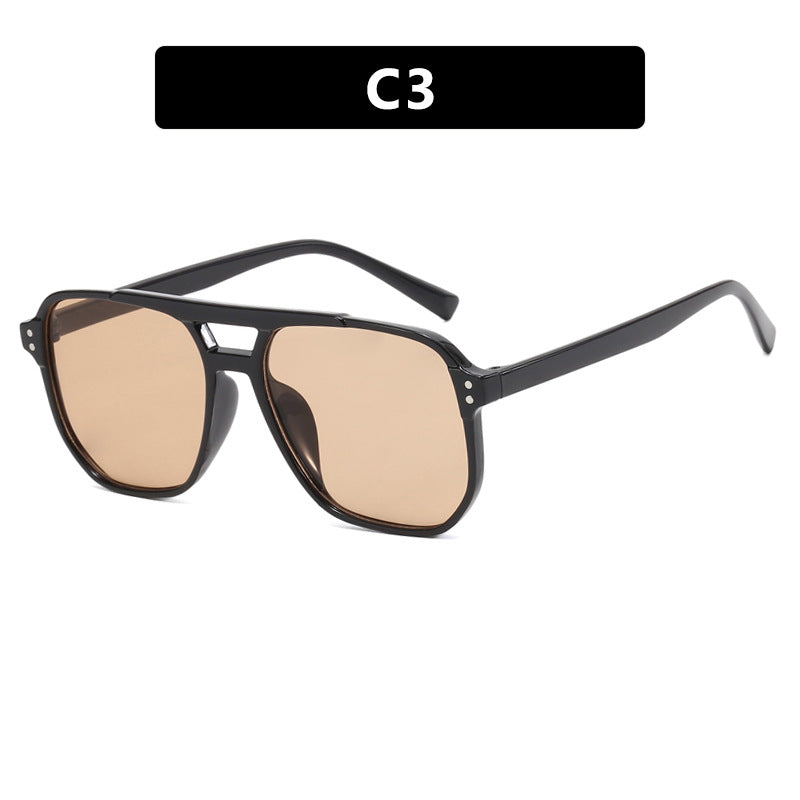 Women's oversized sunglasses with geometric design and UV protection Stornfield