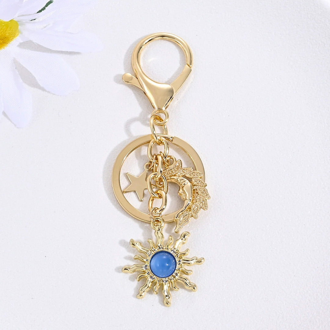 Keychain with Sparkling Sun Motif Stornfield