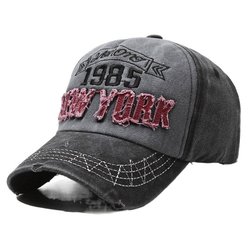 Men's Distressed Cotton Graphic Baseball Cap Stornfield
