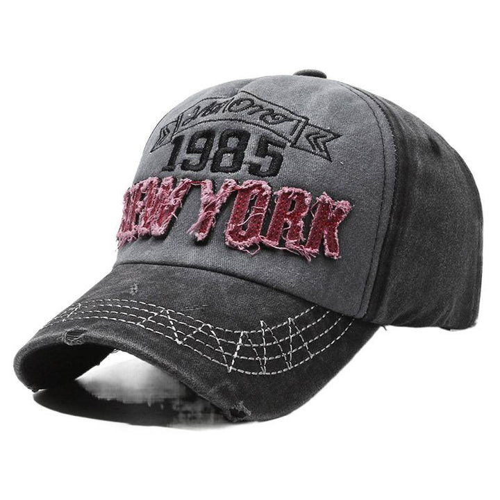 Men's Distressed Cotton Graphic Baseball Cap Stornfield
