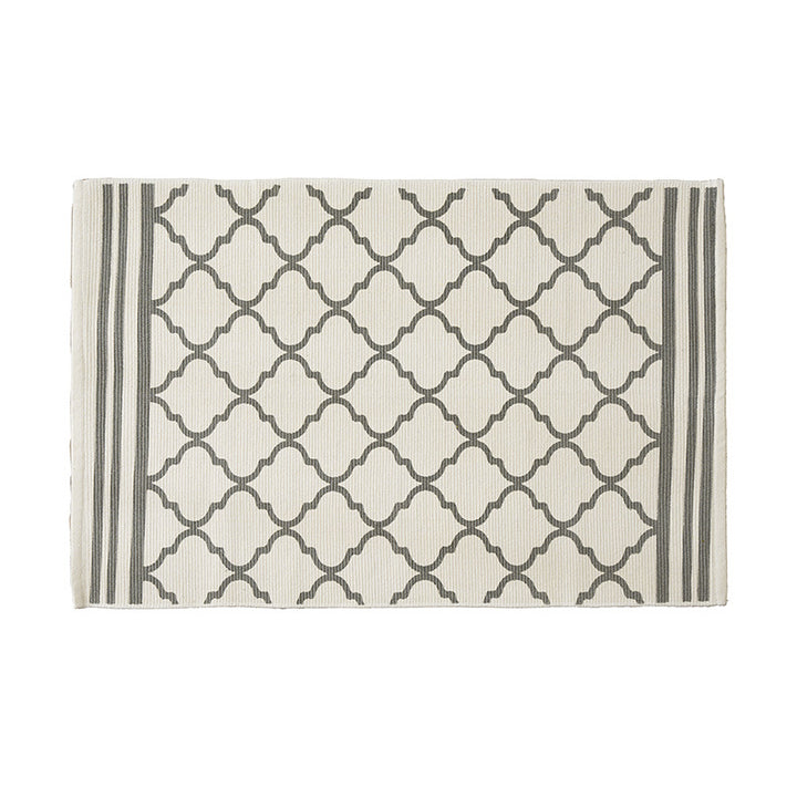 Living and entrance area mat with diamond pattern Stornfield