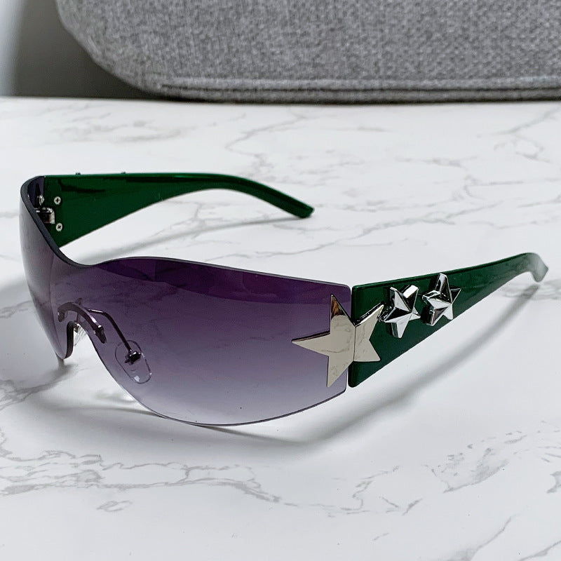 Ladies futuristic sunglasses with striking design and fashionable accents Stornfield