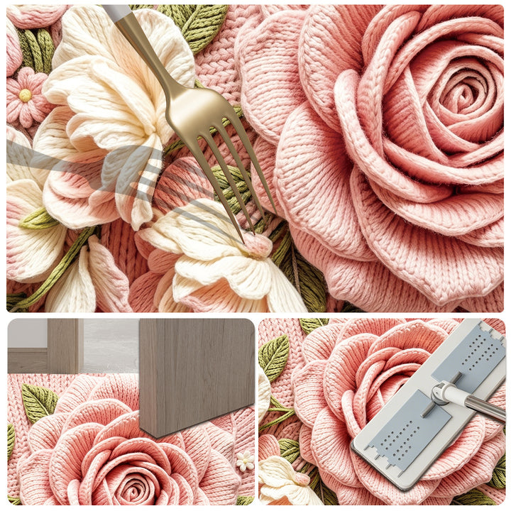 Floral Design Bathroom Mat Stornfield