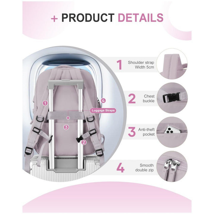 Multifunctional Laptop Backpack with USB Port and Versatile Compartments Stornfield