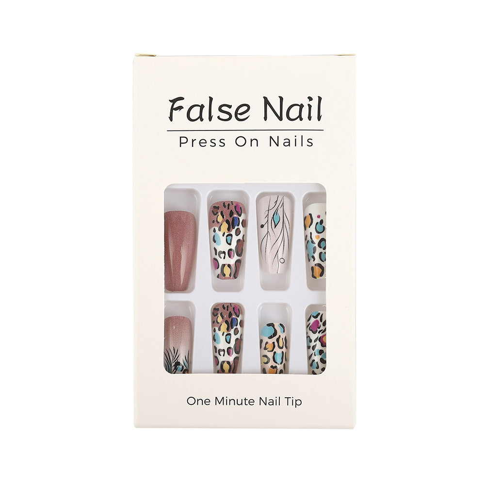 Creative Nail Art Set with Leopard and Flower Patterns Stornfield
