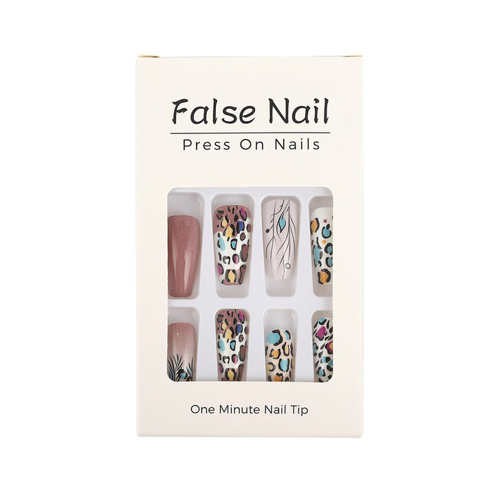 Creative Nail Art Set with Leopard and Flower Patterns Stornfield