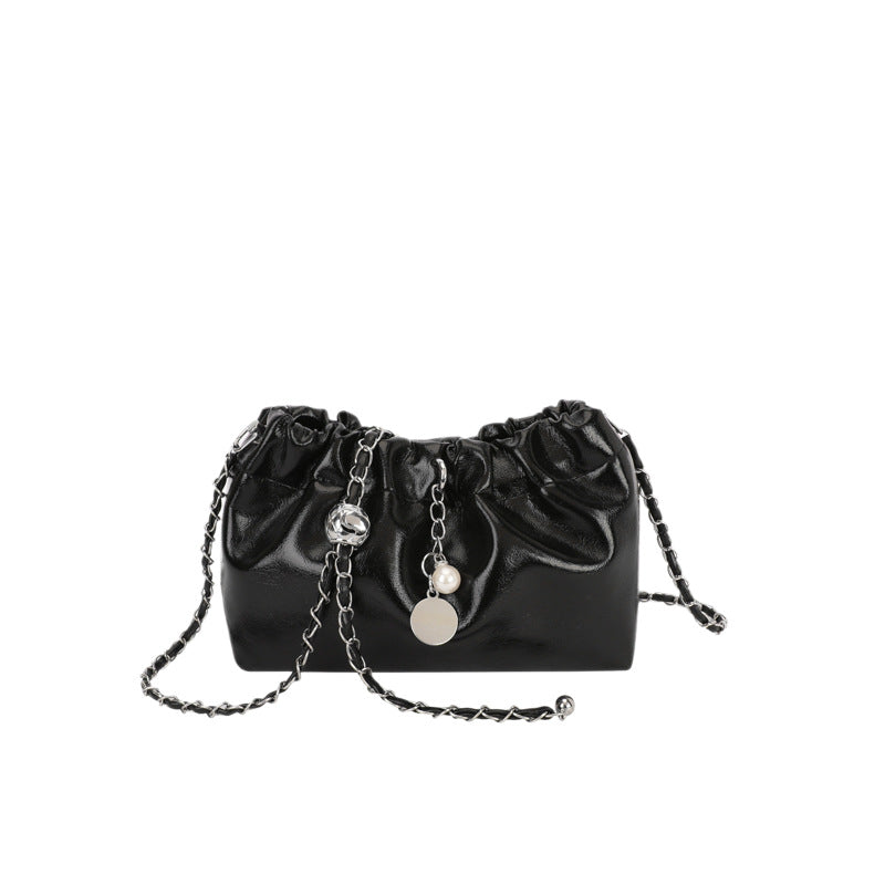 Elegant Chain-Accented Mini Handbag