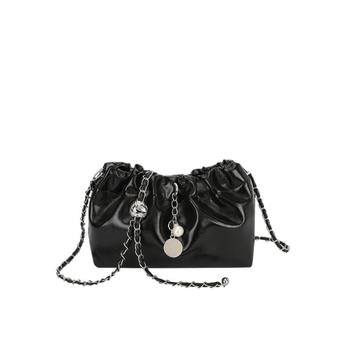 Elegant Chain-Accented Mini Handbag