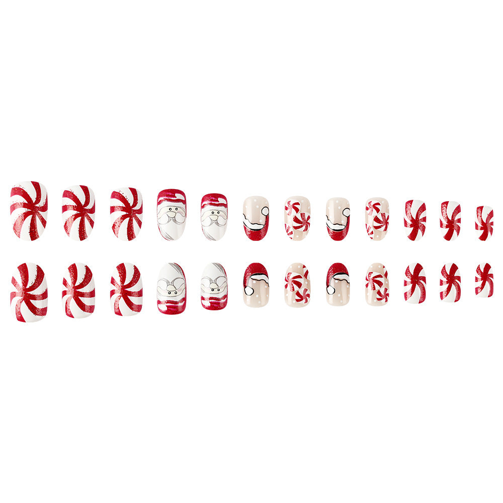 Holiday-Themed Press-On Nail Art Set Stornfield