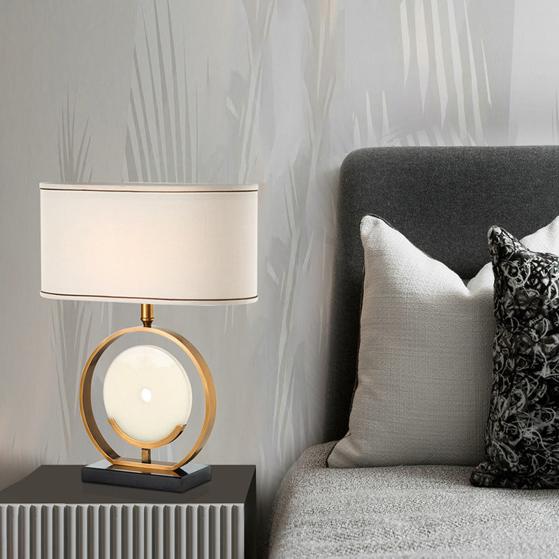 Contemporary Table Lamp with Elegant Circular Design