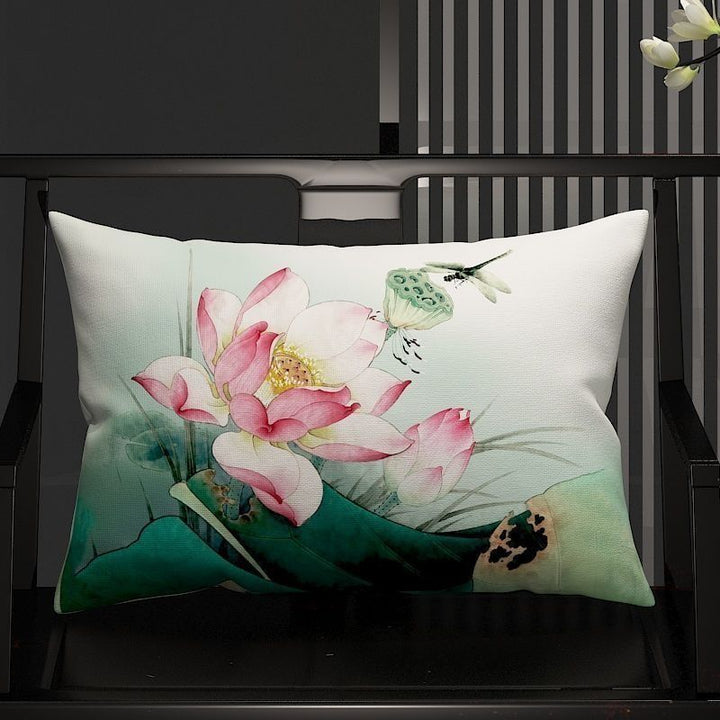 Decorative Floral Art Throw Pillow