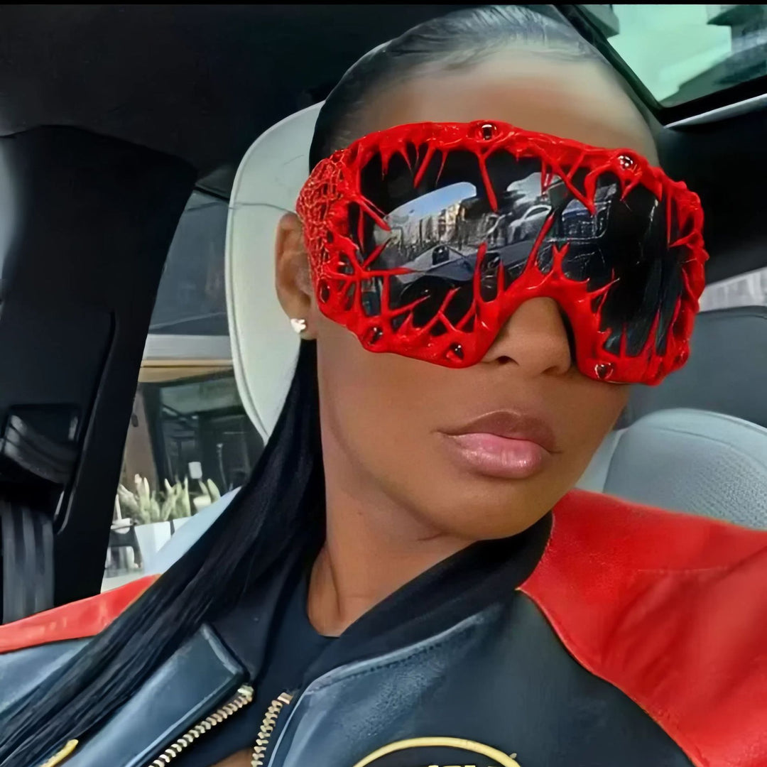 Ladies futuristic sports sunglasses with creative design Stornfield