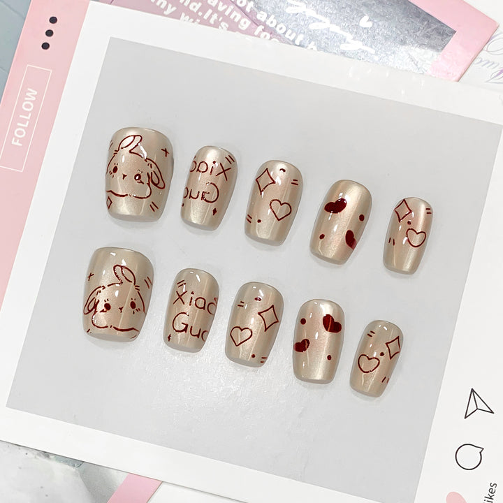 Creative nail art with loving motifs Stornfield