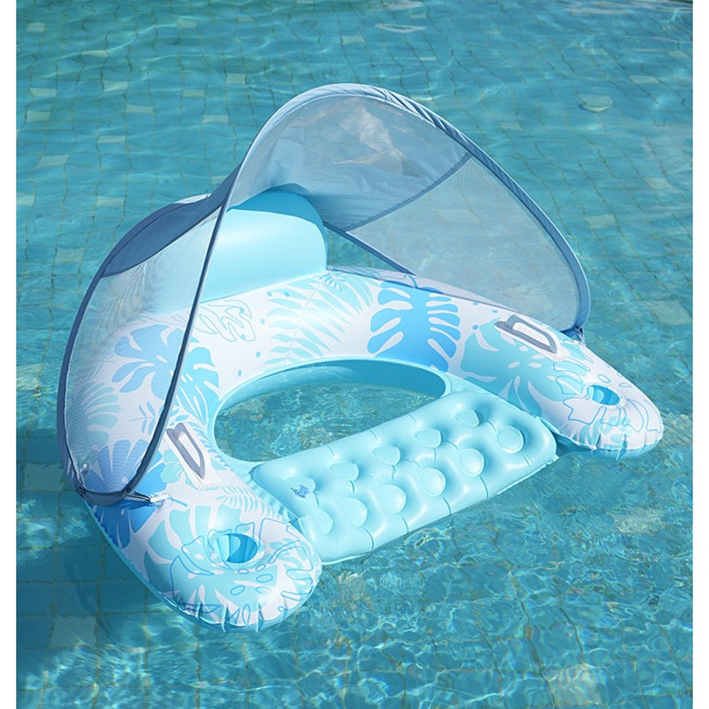 Inflatable Pool Lounger with Canopy Stornfield