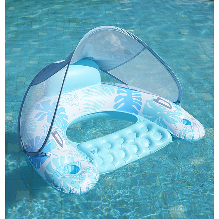 Inflatable Pool Lounger with Canopy Stornfield