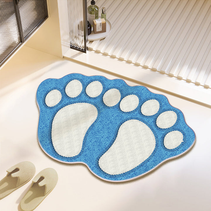 Fun Paw Print Bath Mat Stornfield