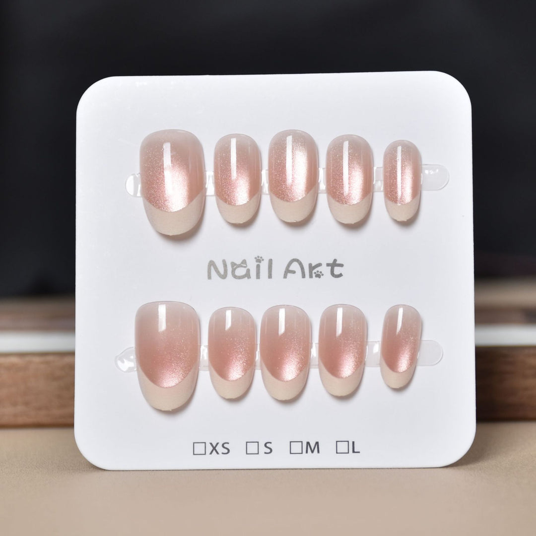 Luxury French Tip Press-On Nails Stornfield