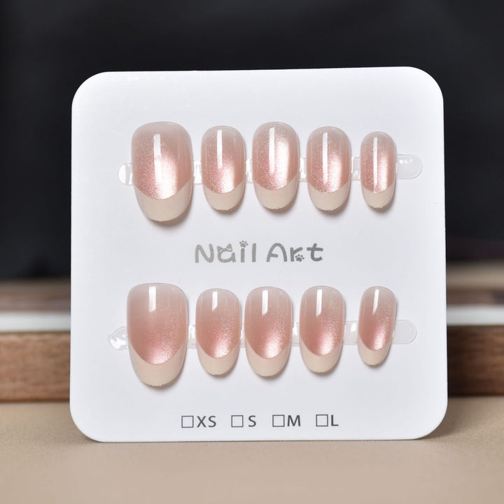 Luxury French Tip Press-On Nails Stornfield