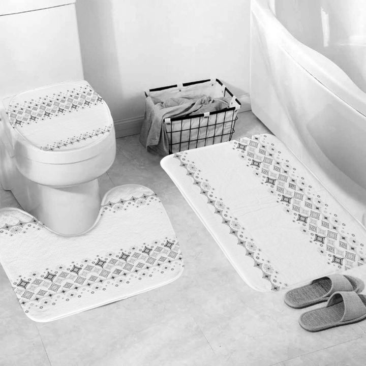 Chevron Pattern Bathroom Set Stornfield
